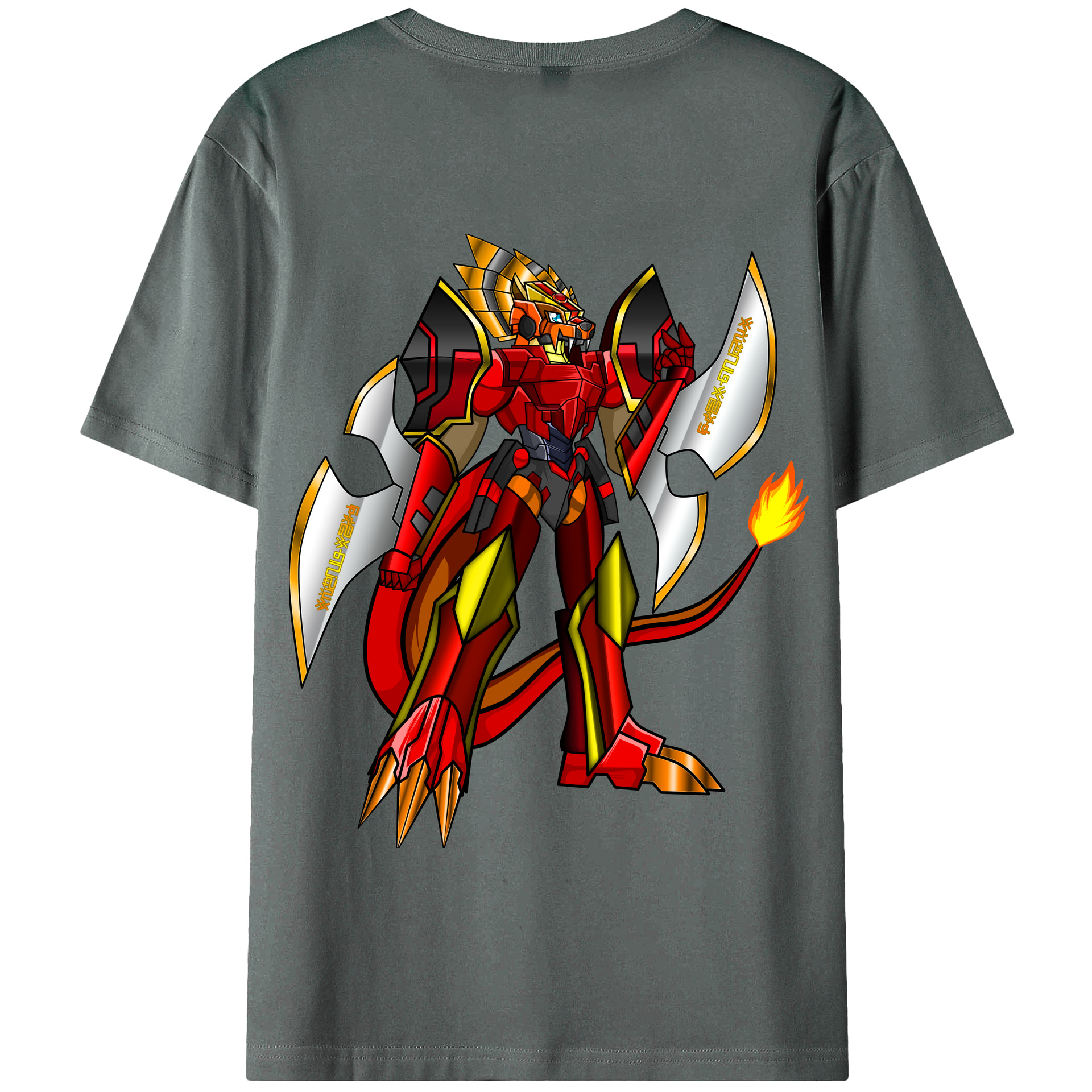 （画像用） Digimon デジタルモンスター/デジモン 綿100％半袖Tシャツ（背面プリント）